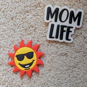 Sun and Mom Life Charms...Bag Not Included